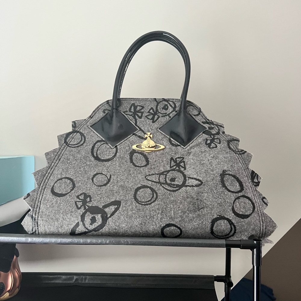 Vivian Westwood Deluxe satchel wool Bag - like New . Used once